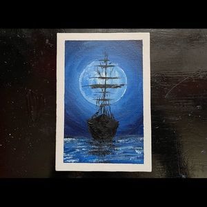 Ship painting by Ryanchristyarts